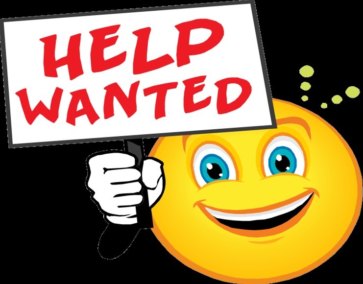 help wanted sign with smiley face